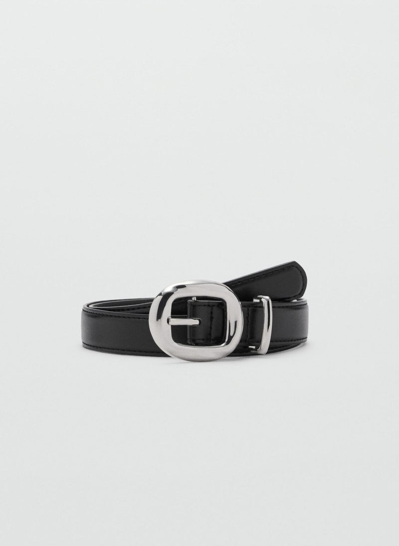 MANGO Rounded Buckle Allocated Hole Belt  - Image 1