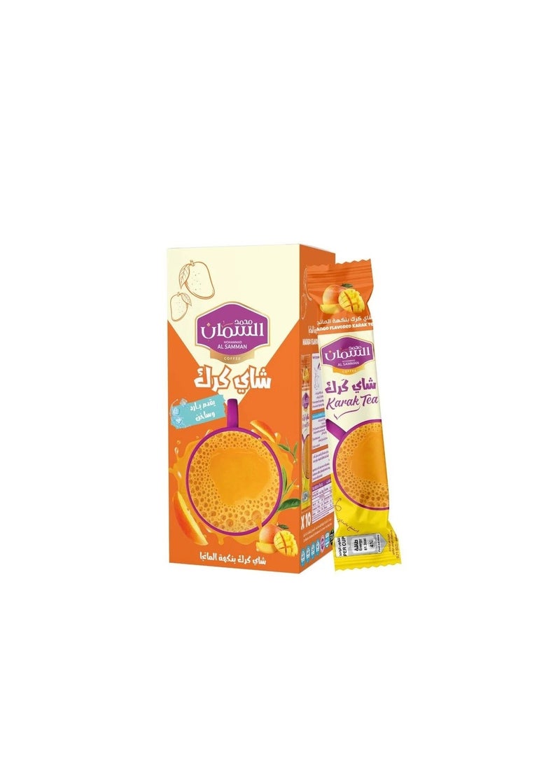 Mohammad Al Samman Mango Flavored Karak Tea 20g Instant Karak Tea Mix Sachets Premium Blend - Image 2
