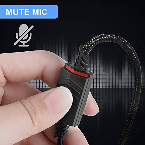 MQDITH 2.0M Replacement Audio Cable Compatible with Astro A40 A40TR Gaming Headset, Inline Mute Wire and No Volume Control Cord (Nylone Cord) - Image 2