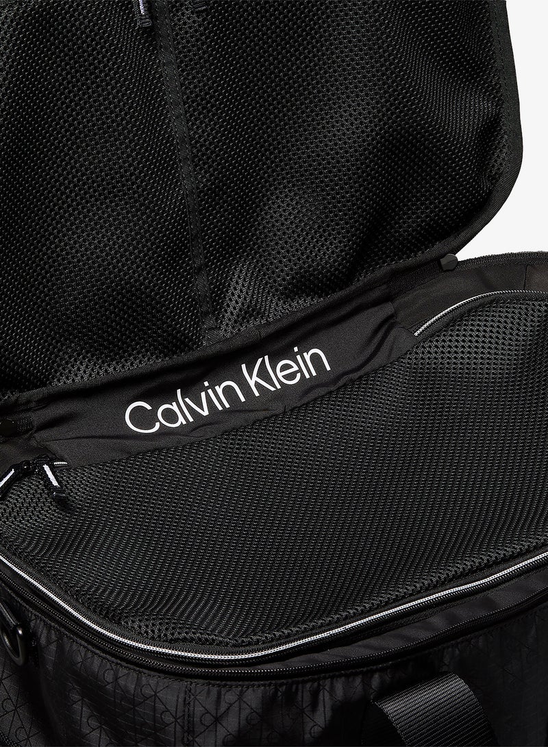 CALVIN KLEIN Textile Emblem Print Duffel Bag - Image 4