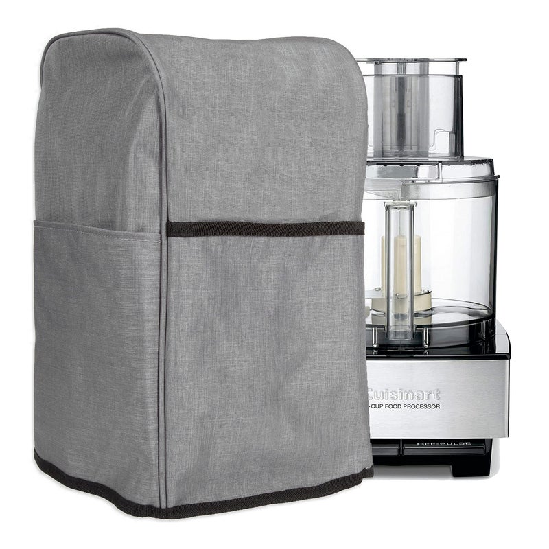 Crutello Crutello Food Processor Cover with Storage Pockets for Large Custom 1114 Cup Processor Kitchen Appliance Covers For Kitchen Counter 