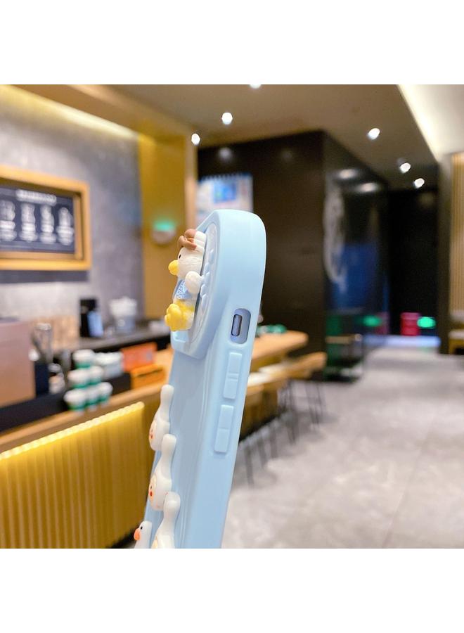 Zaboon Case For iPhone 13 Pro Max Creative 3D Duck Design Sliding Window Full Coverage Phone Case - Image 4