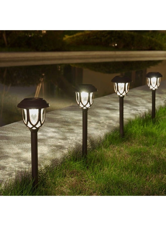 EXCMARK 10 Pack Solar Lights Outdoor Decorative, Solar Pathway Lights Outdoor, Solar Powered Garden Yard Lights for Walkway Sidewalk Driveway. - Image 3
