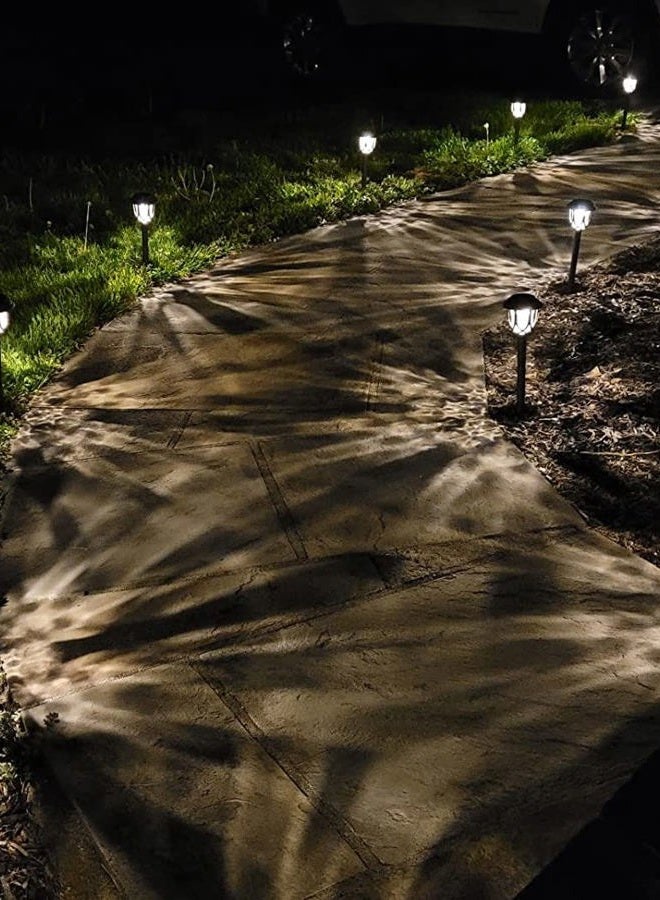 EXCMARK 10 Pack Solar Lights Outdoor Decorative, Solar Pathway Lights Outdoor, Solar Powered Garden Yard Lights for Walkway Sidewalk Driveway. - Image 4