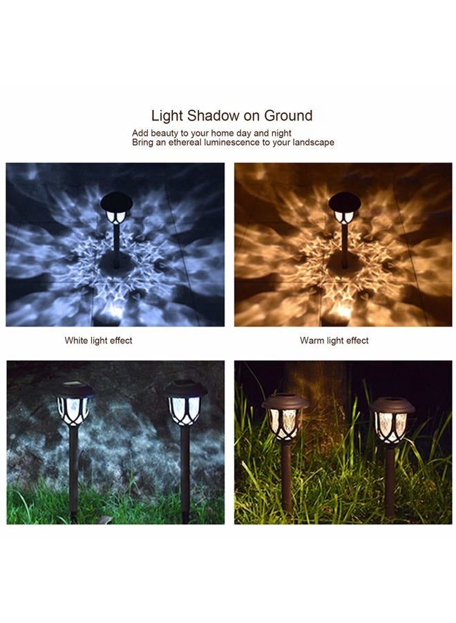 EXCMARK 10 Pack Solar Lights Outdoor Decorative, Solar Pathway Lights Outdoor, Solar Powered Garden Yard Lights for Walkway Sidewalk Driveway. - Image 2