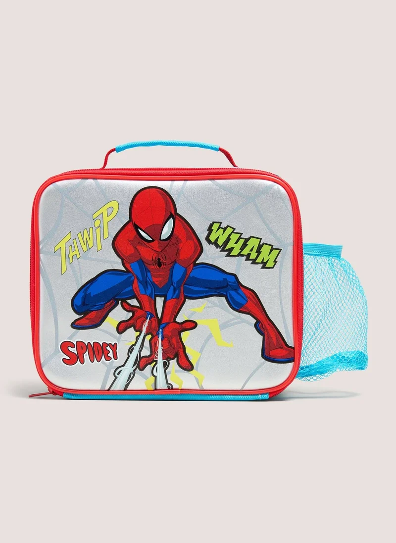 Matalan Spiderman Kids Lunch Bag & Snack Pot Blue