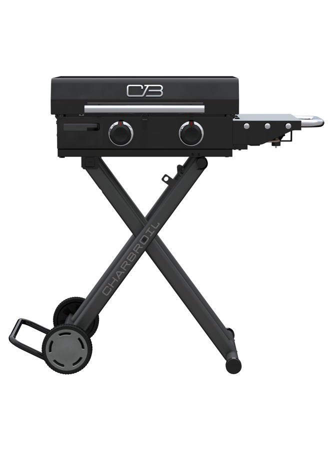 Charbroil Char-Broil 22" Performance Series™ Folding Cart 2-Burner Portable Propane Gas Griddle, Black - 463711223 - Image 1