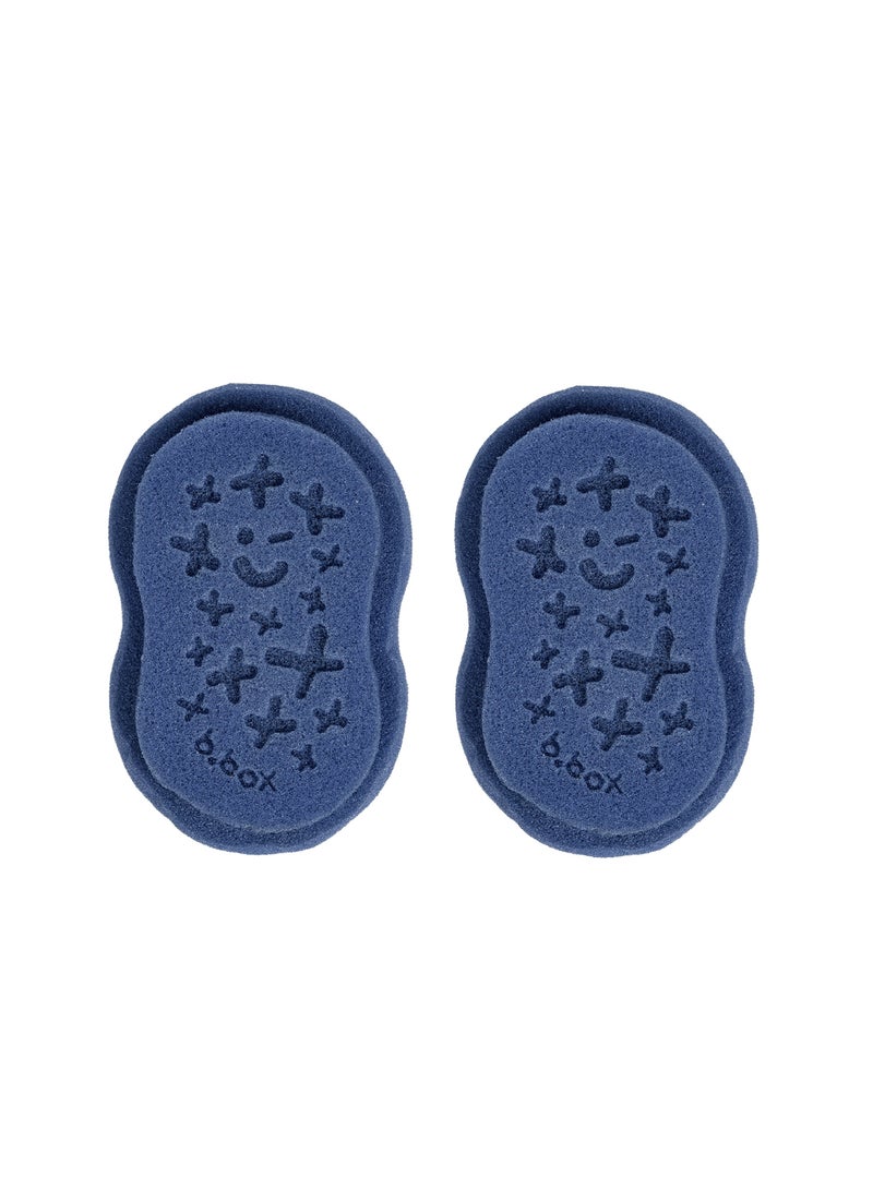 b.box إسفنجة بديلة، عبوة مزدوجة – ثعلب صغير، رؤوس إسفنجية ناعمة وصحية لفرشاة الزجاجات، سهلة الاستبدال، خالية من BPA - Image 1