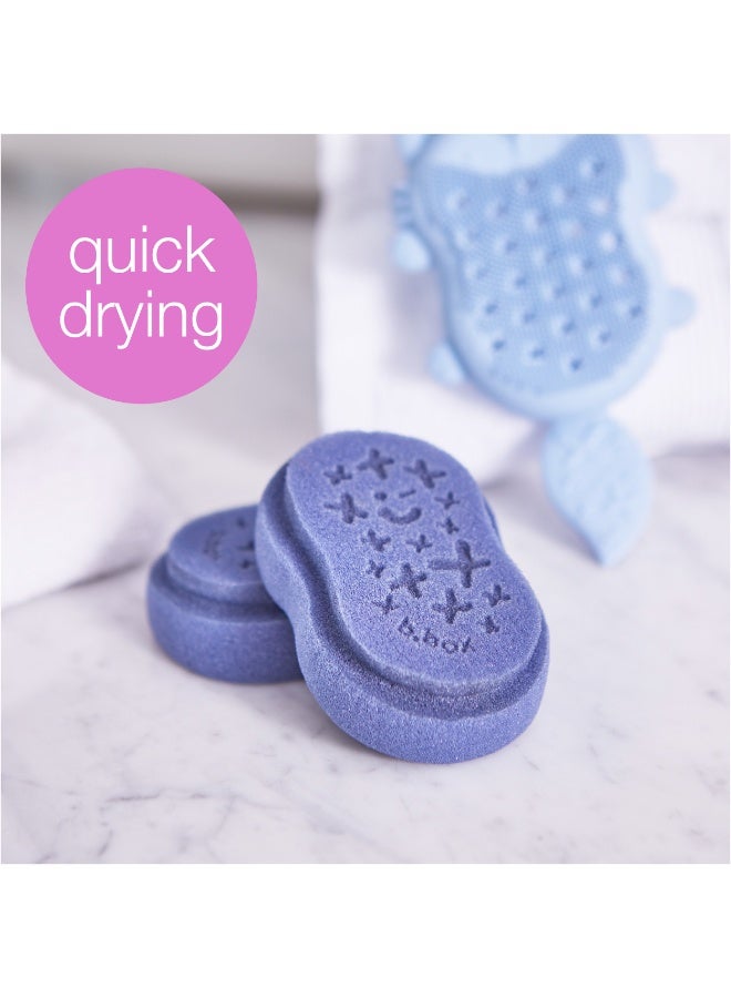 b.box إسفنجة بديلة، عبوة مزدوجة – ثعلب صغير، رؤوس إسفنجية ناعمة وصحية لفرشاة الزجاجات، سهلة الاستبدال، خالية من BPA - Image 2