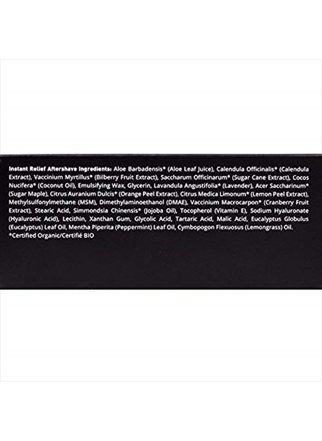 Brickell Men's Products - Instant Relief Aftershave for Men, Natural and Organic Soothing After Shave Balm to Prevent Razor Burn, 4 Ounce, Scented - Image 1