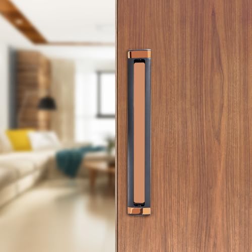 VOLO Grey Rose Gold Finish Concealed Handle – Sleek & Durable Sliding Door Handle for Cabinets, Wardrobes, and Room Doors (Model: Conceal 38) | Pack of 2 | 288MM (12 Inch) - Image 1