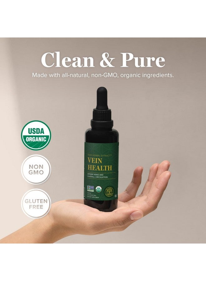 global healing center مكمل سائل نباتي لصحة الأوردة من جلوبال هيلينغ - قطرات نباتية لدعم تدفق الدم والدورة الدموية، تساعد في علاج الأوردة العنكبوتية والدوالي لأرجل صحية - جذور كستناء الحصان العضوية - 2 أونصة سائلة - Image 4