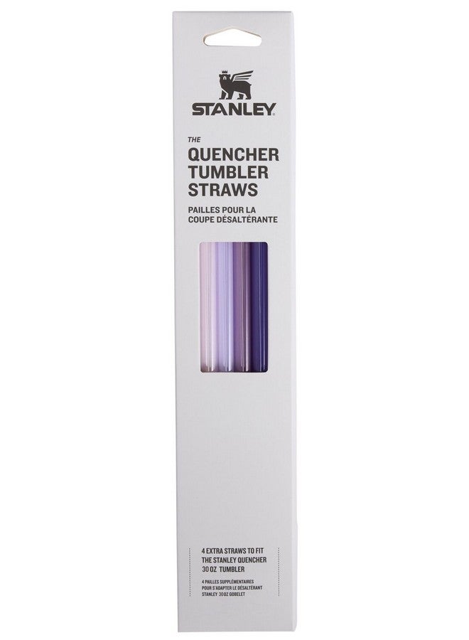 Stanley Stanley Quencher Tumbler Straws for 30 oz | Reusable Replacement Straws for Tumbler with Handle | Stainless Steel Drinking Cup Accessory | BPA-Free | Purple Multi Pack - Image 1
