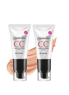 Spawake Spawake CC Cream 01 Light Beige with SPF All Skin Types 30g Pack of 2  - Image 1
