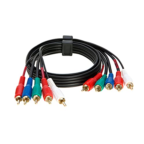 WireZee 5RCA Male Component Video/Audio Cable, Gold Plated 3ft, 6ft, 12ft, 25ft, 50ft (6FT) - Image 3