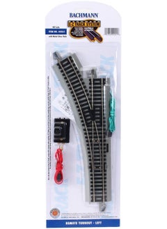HO Scale Bachmann Trains Snap-Fit E-Z Track Remote Turnout - Left