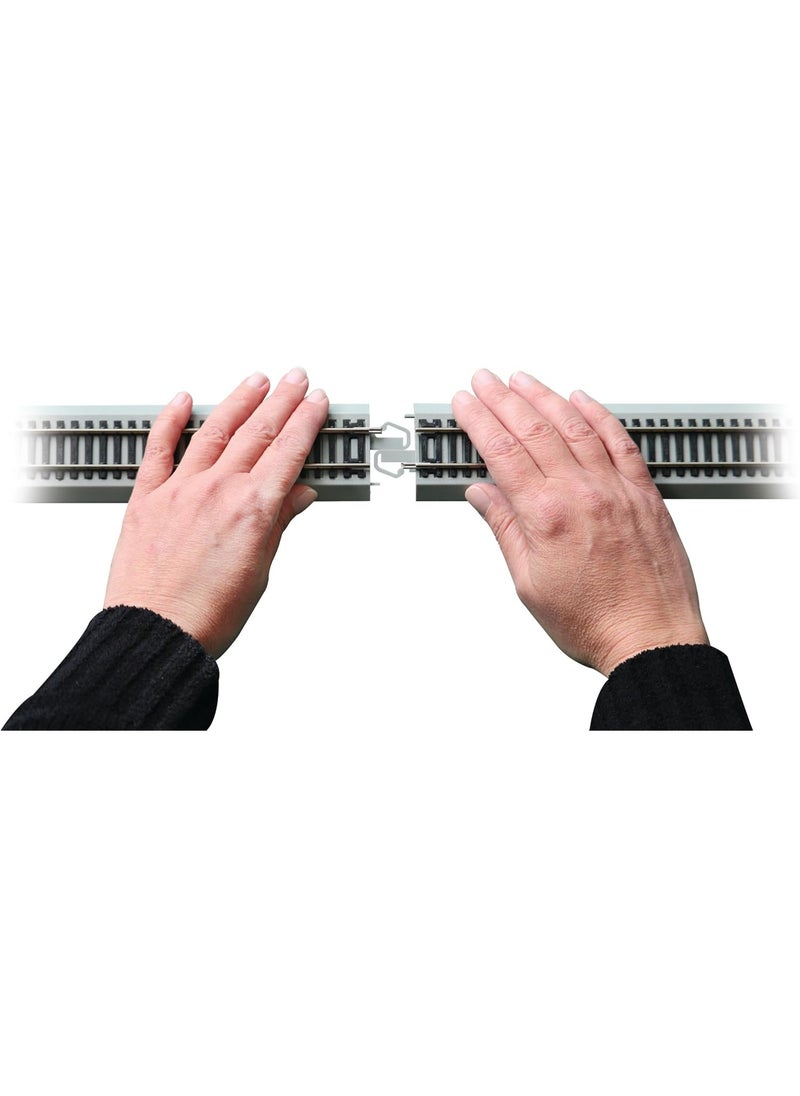 Bachmann - HO Scale Bachmann Trains Snap-Fit E-Z Track Remote Turnout - Left - Image 1