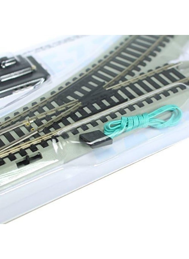 Bachmann - HO Scale Bachmann Trains Snap-Fit E-Z Track Remote Turnout - Left - Image 1