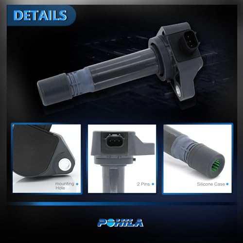 POHILA Engine Ignition Coil Packs Replacement for Honda Civic 2006-2011 I4 1.8L 4-PC Set Replaces# UF582 - Image 4