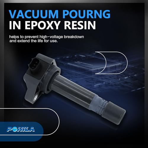 POHILA Engine Ignition Coil Packs Replacement for Honda Civic 2006-2011 I4 1.8L 4-PC Set Replaces# UF582 - Image 5