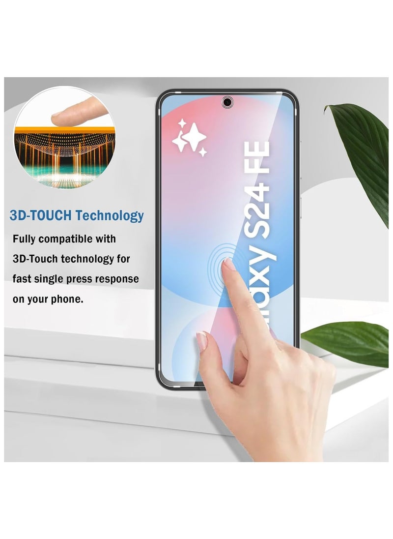 TWEGGON Screen Protector for Samsung S24 FE, Tempered Glass Screen Protector for Samsung Galaxy S24 FE 6.7" Clear  - Image 4