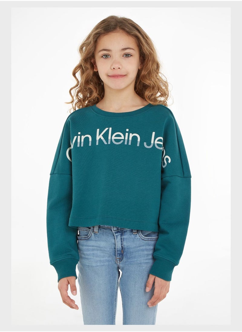 Calvin Klein Jeans - Kids Crew Neck Sweatshirt - Image 1