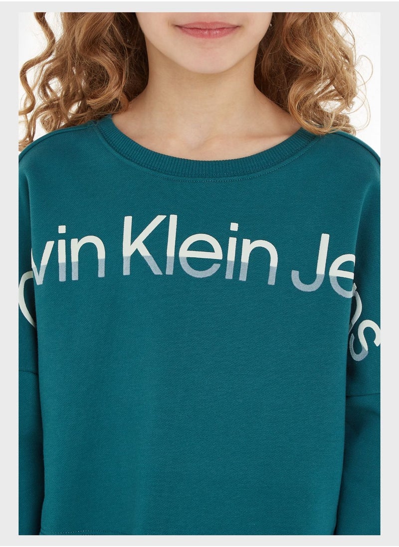 Calvin Klein Jeans - Kids Crew Neck Sweatshirt - Image 1