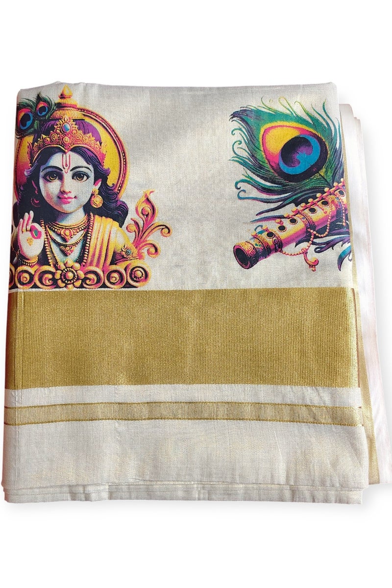 Kasavu Saree - Image 1
