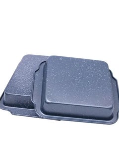 ALMUFARREJ Two square granite cake molds of different sizes 30 * 26.8 & 26.7 * 23.3 cm  - Image 2