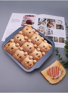 ALMUFARREJ Two square granite cake molds of different sizes 30 * 26.8 & 26.7 * 23.3 cm  - Image 5
