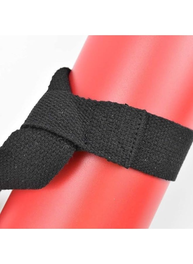 ChicAbode Yoga Mat Strap, Sling Adjustable Carrying Strap, Black Yoga Mat Carrier Harness, Non Slip Cotton Yoga Belt, Portable Shoulder Belt, Fitness Stretching Strap Belt, for All Mat Sizes (Without Yoga Mat) - Image 4