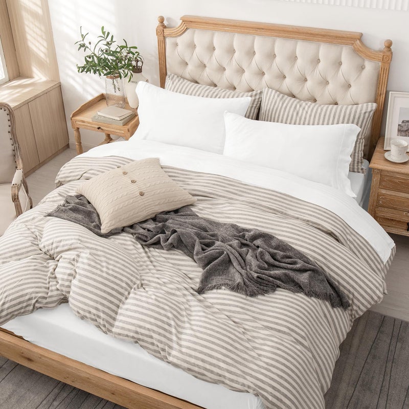 PURE ERA PURE ERA Jersey Knit 4pc Bed Sheet Set 100% T-Shirt Cotton Super Soft Comfy Breathable Fits Mattress Up to 20"" Extra Deep Pocket (Solid Bright White  Queen) - Image 4