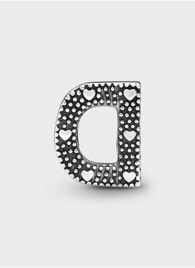 PANDORA Letter D Alphabet Charm