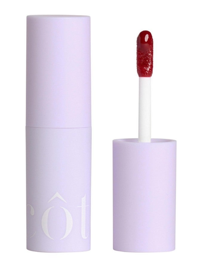 Cote Shop Côte Tempted Peptide Lip Shine - Warm Berry Lip Gloss for Bold Color & Hydration - Vegan, Cruelty-Free, Anti-Aging with Shea Butter & Hyaluronic Acid - Long-Lasting, Smooth, Moisturizing Shine - Image 1