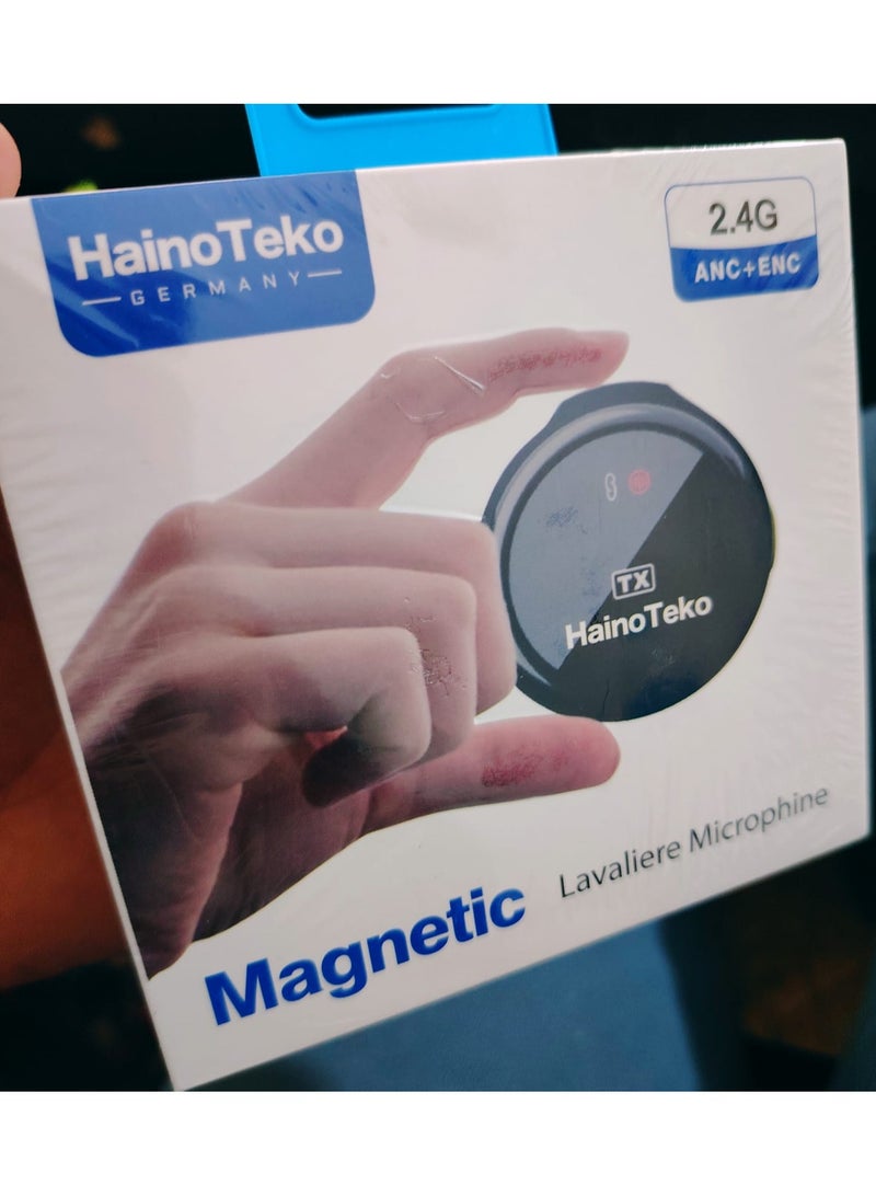 Haino Teko Experience superior sound quality with the Haino Teko magnetic microphone. Wireless clip design with high-fidelity 2.4GHz technology. Advanced ANC+ noise cancellation for a professional experience. - Image 2