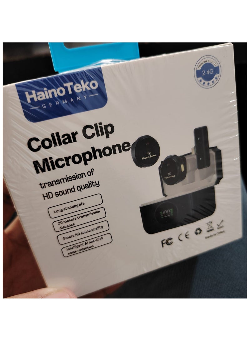Haino Teko Experience superior sound quality with the Haino Teko magnetic microphone. Wireless clip design with high-fidelity 2.4GHz technology. Advanced ANC+ noise cancellation for a professional experience. - Image 3