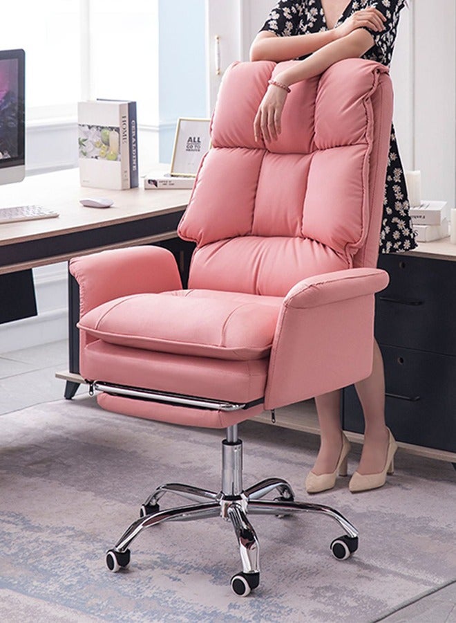 Tanwer Computer Chair, Leisure Lazy Chair, Study Chair, Office Chair, Sofa Chair, Comfortable Sitting for Long Time, Esports Chair, Pink Game Chair - Image 4