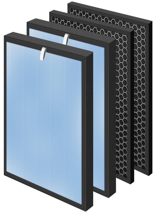 Pulluty HSP001 True HEPA Filter Replacements for Air Purifier Filters HSP001,4 in 2 H13 True HEPA Filter with Activated Carbon Pre-Filter,2 Pack - Image 1