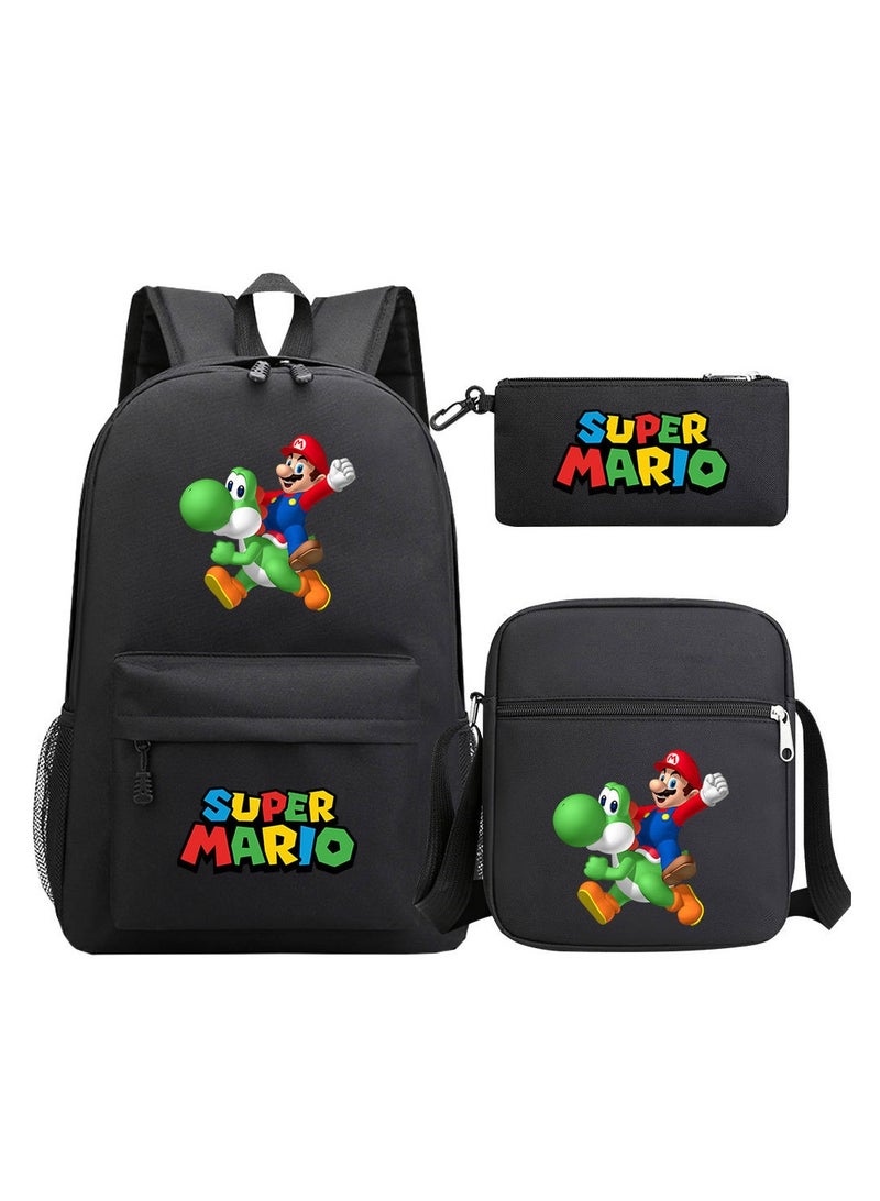 Super Mario Printed Youth Large Capacity Men's and Women's Shoulders