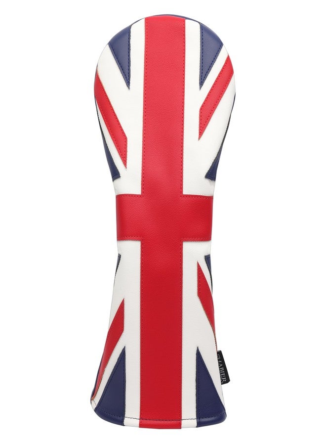 SHABIER United Kingdom Flag Golf Head Cover Golf Wood Club Headcover Driver Cover (The Union Jack) - Image 1