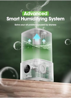 Joshberg 2.5L Humidifiers for Bedroom with Night Light, Air Humidifier,Cool Mist Humidifier for Home, Office & Plant, Auto-Off, Up to 38H for 20 ㎡, Quiet Operation with 360° Rotation Nozzle  - Image 4