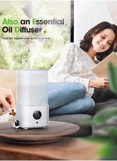 Joshberg 2.5L Humidifiers for Bedroom with Night Light, Air Humidifier,Cool Mist Humidifier for Home, Office & Plant, Auto-Off, Up to 38H for 20 ㎡, Quiet Operation with 360° Rotation Nozzle  - Image 5