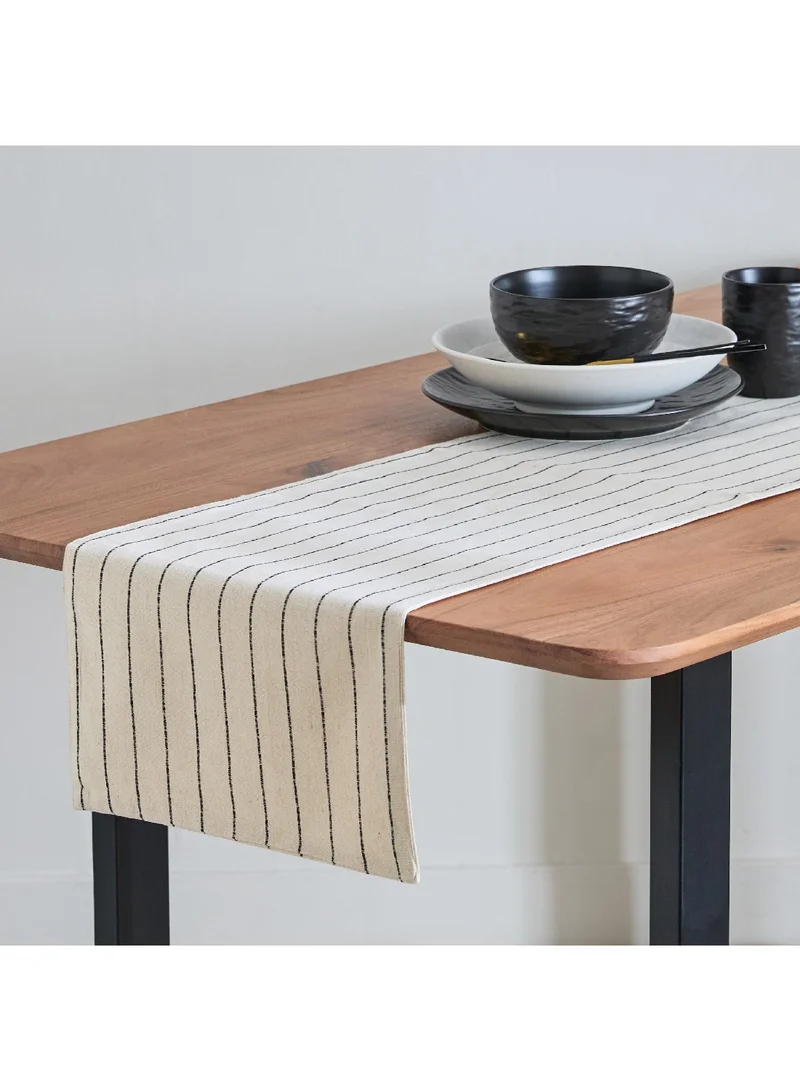 Home Box Noir Stripe Table Runner 120 x 33 cm