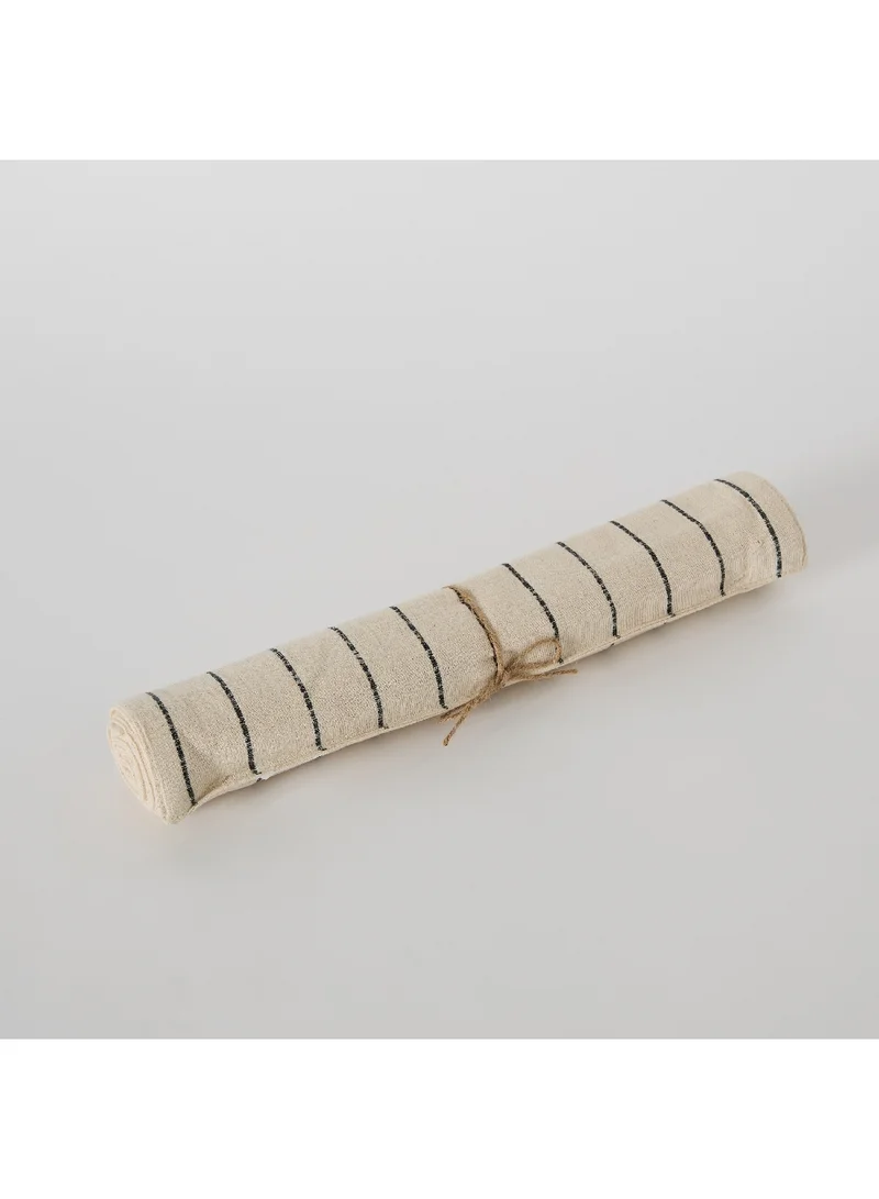 Home Box Noir Stripe Table Runner 120 x 33 cm