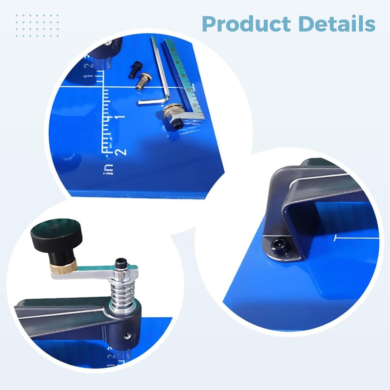 Alloy Head Glass Cutting Tool Adjustable 360 Degree Round Hole Cutter with Ruler for Ceramic Glass Jewelry - Image 4