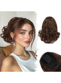 Drawstring Ponytail Extension - 10 Inch Short Wavy Brunette Brown Ponytail Extensions For Women - Synthetic Comb Clip In Ponytail Hairpieces Fake Pony Tails Daily - Brunette Brown - pzsku/Z6512DA3EE9D6E7E04DF8Z/45/_/1734182941/bf5b1e53-ff02-48a4-a52c-0db6fbd06769