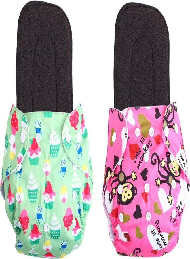 Kogar Print Reusable Cloth Diapers + Insert Pad Washable 100% Absorption 0-3 Yr) - Image 1