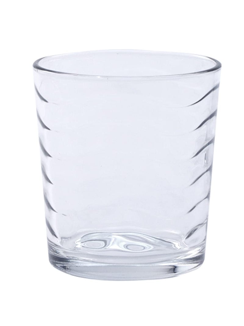 Wonderchef Modena Whiskey Glass Waves 285 ml Set of 6 - Image 1