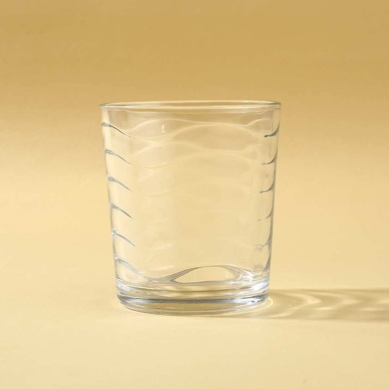 Wonderchef Modena Whiskey Glass Waves 285 ml Set of 6 - Image 4