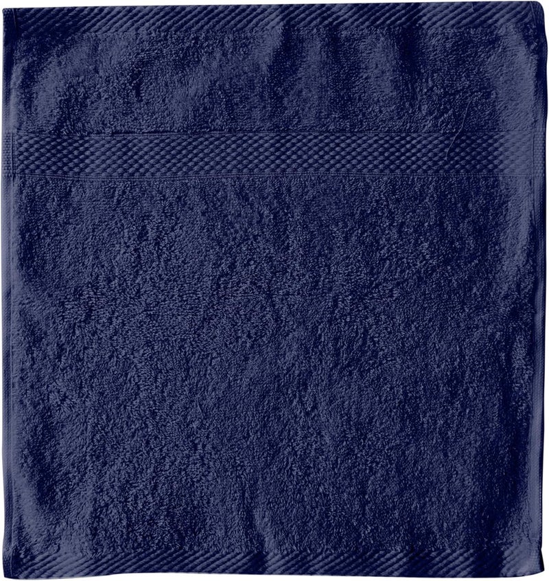 أريكا منشفة يد أريكيا سيينا باللون البحري 33 × 33 سم - مصنوعة من 100% قطن مصري جيزة 86، خيوط مزدوجة عالية الشد للنعومة والمتانة. - Image 3